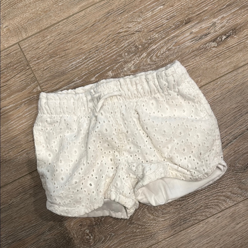 Cat & Jack White Textured Shorts